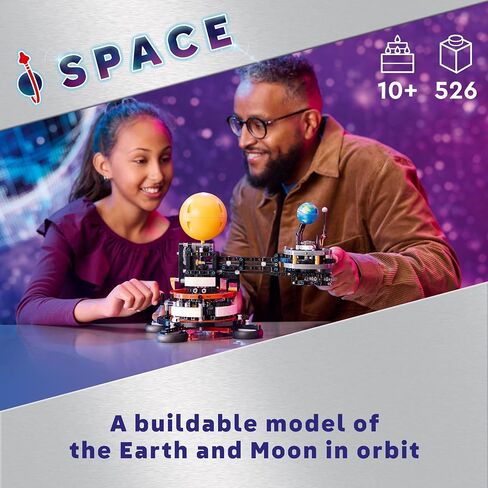 LEGO Technic Planet Earth and Moon in Orbit Building Set, Outer Space Birthday Gift for 10 Year Olds, Solar System Space Toy for Imaginative, Independent Play, Space Room Décor for Boys & Girls, 42179 in Saudi Arabia