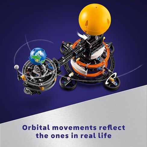 LEGO Technic Planet Earth and Moon in Orbit Building Set, Outer Space Birthday Gift for 10 Year Olds, Solar System Space Toy for Imaginative, Independent Play, Space Room Décor for Boys & Girls, 42179 in Saudi Arabia