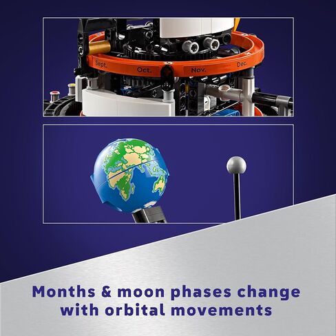 LEGO Technic Planet Earth and Moon in Orbit Building Set, Outer Space Birthday Gift for 10 Year Olds, Solar System Space Toy for Imaginative, Independent Play, Space Room Décor for Boys & Girls, 42179 in Saudi Arabia