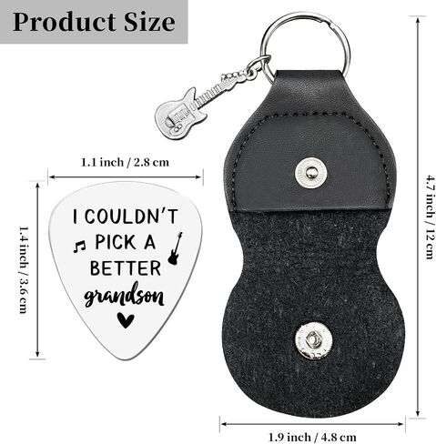 I Couldn't Pick A Better Friend,Stainless Steel Engraving Guitar Pick accessories Gift for Friend Brother Musician Guitar Player Birthday Christmas Thanksgiving Graduation Adult Gifts(Friend) in Saudi Arabia