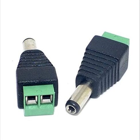 Male Female DC Power Plug Connector 2.5 x 5.5/2.1x5.5 (Screw Fastening Type) Needn't Welding DC Plug Adapter,10pcs/Set (Female Plug Connector 2.5x5.5mm) in Kuwait