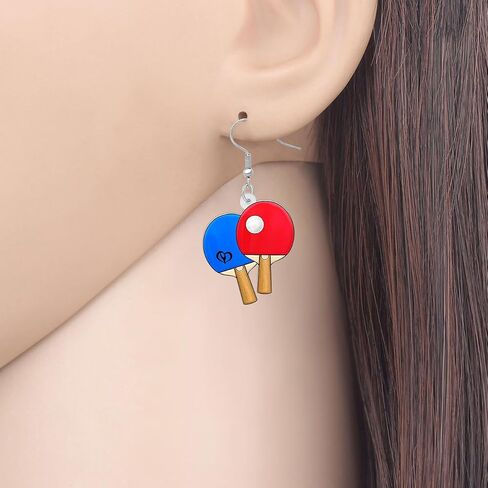 Creative Basketball Hoop Earrings Acrylic Ball Sports Dangle Jewelry Gifts for Women Girls Lovers Charms Ball Accessories in Saudi Arabia