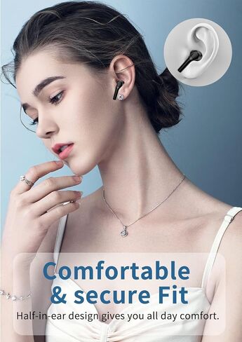 Wireless Earbuds, Bluetooth 5.3 Headphones LED Power Display Ear Buds Stereo, Earbuds in-Ear Noise Cancelling Mic, 42H Playback Mini Fashion Case IP7 Waterproof Sports Earphones for Android iOS in Saudi Arabia