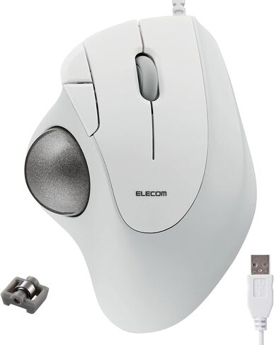 ELECOM Ergonomic Comfort Design Trackball IST Wireless 2.4GHz Connect, Super-Smooth Tracking with Roller Ball Bearing, 36mm Ball, Thumb Control, Compatible for Windows, PC, and Mac Black (M-IT11DRBK) in Kuwait