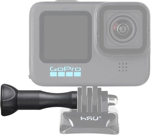 مجموعة HSU Thumbscrew (امتداد) + مفتاح ربط لـ Gopro Hero 13، 12، 11، 10، 9، 8، 7، 6، 5، 4، متوافق مع GoPro Media Mod، DJI Osmo Action AKASO Campark وكاميرات الحركة الأخرى (أسود) in Kuwait