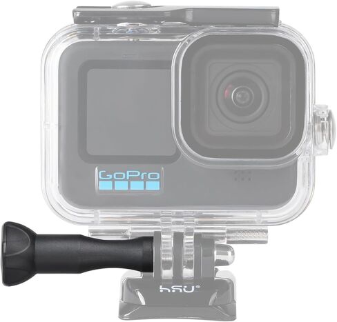 مجموعة HSU Thumbscrew (امتداد) + مفتاح ربط لـ Gopro Hero 13، 12، 11، 10، 9، 8، 7، 6، 5، 4، متوافق مع GoPro Media Mod، DJI Osmo Action AKASO Campark وكاميرات الحركة الأخرى (أسود) in Kuwait