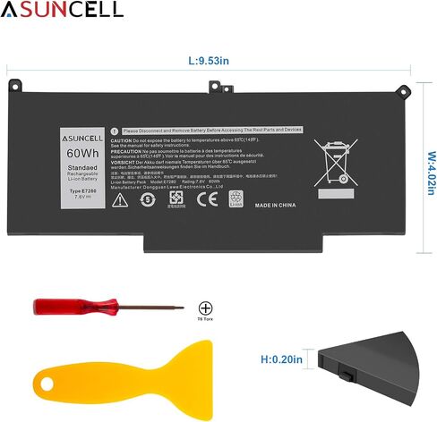 بطارية ASUNCELL 60Wh LP03XL لسلسلة Hp Envy 14-J 15T-AE 15-AE000 15T-AE000 15-AE125TX M6-P M6-P113DX M6-P013DX، 11.4 فولت 3 خلايا in Saudi Arabia