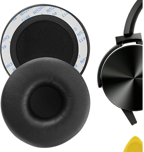 وسائد أذن بديلة من Geekria QuickFit لهاتف Sony MDR-XB450، XB450AP، XB550AP، XB650BT WH-XB700، وسائد أذن لسماعات الرأس، وسادات أذن لسماعات الرأس، وقطع إصلاح غطاء أكواب الأذن (أسود) in Saudi Arabia