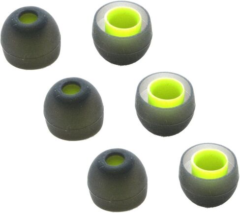 3 Pair Memory Foam & 3 Pair Silicone Rubber Replacement Earbuds, Ear Tips for JayBird BlueBuds X, X2 & X3 Sport Headphones (Medium) in Kuwait