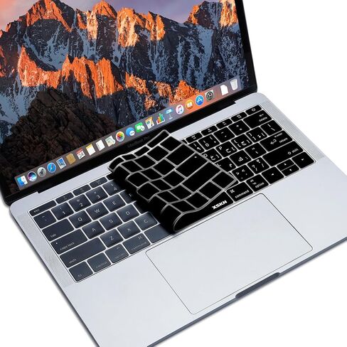 XSKN Arabic Language Silicone Keyboard Skin Cover for New MacBook Pro 13 Inch Without Touch Bar A1708 (2016 Version, Flat Keys) & New MacBook 12 A1534 in Saudi Arabia