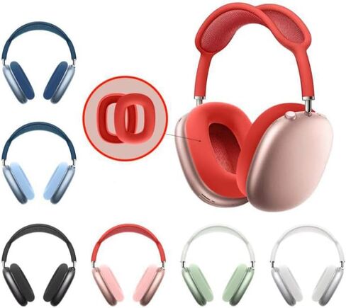Replacement Soft Silicone Earpads Internal Ear Pads Cushions Protectors Covers Accessories Compatible with Apple AirPods Max Headphones (Green) in Saudi Arabia