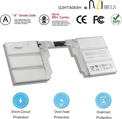 55Wh G3HTA064H G3HTA065H Laptop Battery Replacement for Microsoft Surface Book 3 Battery Model 1909 13.5-Inch Notebook 11.36V 4840mAh in Saudi Arabia