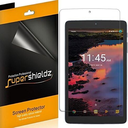 Supershieldz (3 عبوات) مصمم لجهاز Alcatel A30 Tablet 8 بوصة واقي شاشة شفاف عالي الوضوح (PET) in Saudi Arabia