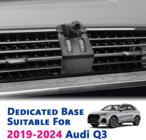 Car Phone Mount 2019-2024 Audi Q3 [Thick Case Friendly] Mobile Phone Holder Cell Navigation Bracket Air Vent Auto Accessories Cradles, All Phones (Audi-Q3-19-24) in Saudi Arabia