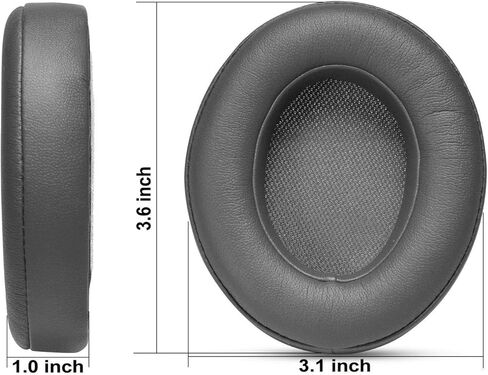 وسائد أذن بديلة ممتازة متوافقة مع سماعات الرأس Beats Studio 2 السلكية وStudio 2 اللاسلكية (إصدار خاص - رمادي تيتانيوم). جلد بروتين | رغوة ناعمة عالية الكثافة | سهلة التركيب in Kuwait
