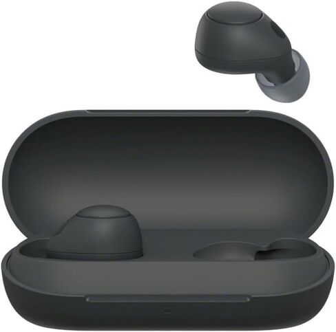 سوني WF-C700N سماعات أذن بلوتوث لاسلكية بخاصية إلغاء الضوضاء مع ميكروفون (أسود) حزمة مع أطراف عازلة من إسفنج الذاكرة وسماعات أذن من السيليكون (3 أزواج لكل منها) (عنصران) in Saudi Arabia