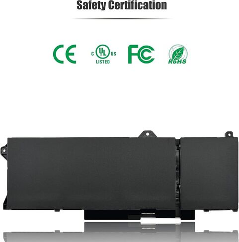 64Wh GRT01 Laptop Battery Compatible with Dell Latitude 14 5421 5431 15 5521 5531 Precision 14 3470 15 3561 3571 Alienware m17 R5 AMD 0R05P0 R05P0 00P3TJ 0P3TJ VXD57 [15.2V 4000mAh 4-Cell] in Saudi Arabia