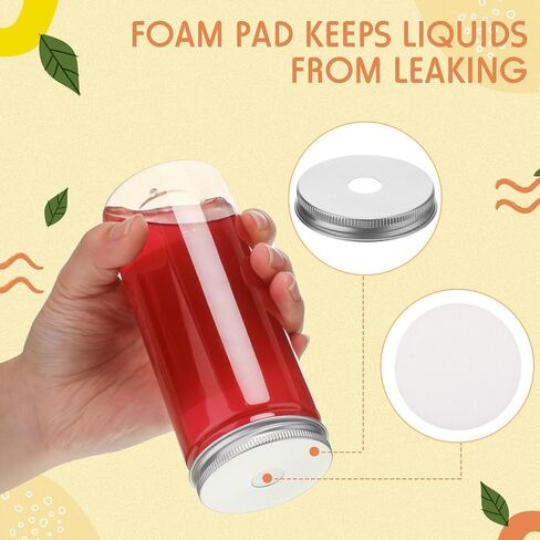 Irenare 20 Pcs Plastic Juice Bottles with Airtight Lids and Straws Clear Mason Jars Drinking Bottle Bulk for Smoothies Juices Shakes Beverage Cups Containers, Bottles and Straws (12 oz) in Saudi Arabia