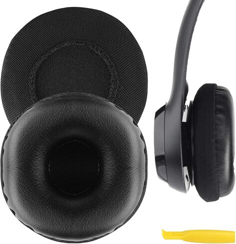 وسائد أذن بديلة من Geekria QuickFit لسماعات Logitech H390، H600، H609، وسائد أذن لسماعات الرأس، وسادات أذن لسماعات الرأس، وقطع إصلاح غطاء أكواب الأذن (أسود) in Saudi Arabia