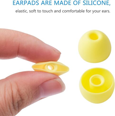 Replacement Eartips Silicone Earbuds Buds Set Earplug Compatible with PowerBeats Pro Beats Wireless Headset and Universal for 3.8mm Caliber Headset(Light Blue) in Kuwait
