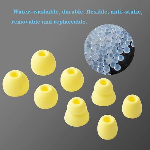 Replacement Eartips Silicone Earbuds Buds Set Earplug Compatible with PowerBeats Pro Beats Wireless Headset and Universal for 3.8mm Caliber Headset(Light Blue) in Kuwait