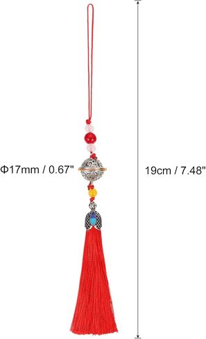 uxcell Pendants with Tassels, Green Classic Bells Tassel Pendant 1pcs 19cm/7.48" DIY Craft Home Fringe Strap Hang Decoration in Saudi Arabia