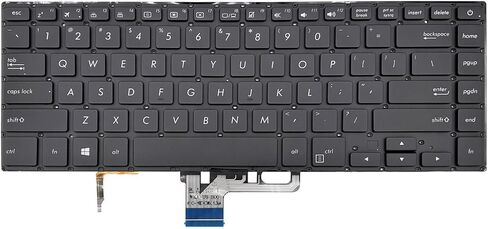 ANTWELON لوحة مفاتيح بديلة للكمبيوتر المحمول بإضاءة خلفية لجهاز Asus ZenBook Pro UX550VD UX550VE UX550GD UX550GE UX580GD UX580G الخلفية تخطيط الولايات المتحدة in Kuwait