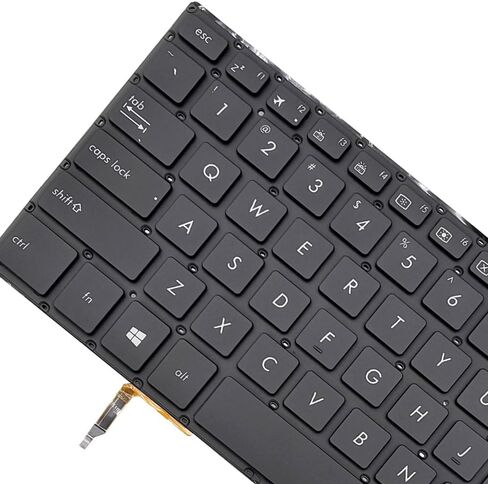 ANTWELON لوحة مفاتيح بديلة للكمبيوتر المحمول بإضاءة خلفية لجهاز Asus ZenBook Pro UX550VD UX550VE UX550GD UX550GE UX580GD UX580G الخلفية تخطيط الولايات المتحدة in Kuwait