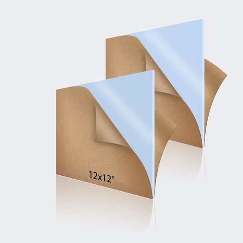 Acrylic Sheets 2 Pieces Plexiglass Sheets 1/8 inch Thick Cast Acrylic 12" Square Cut Size with Protective Paper,Engrave by Diode Laser for Crafts (Pastel Green)… in Kuwait