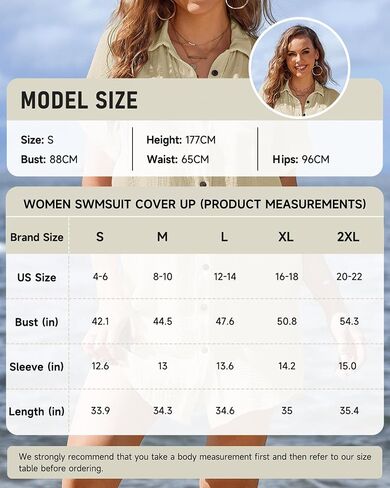 Bsubseach Button Down Beach Shirts for Women Short Sleeve Beach Cover Up Casual Bikini Beachwear in Saudi Arabia