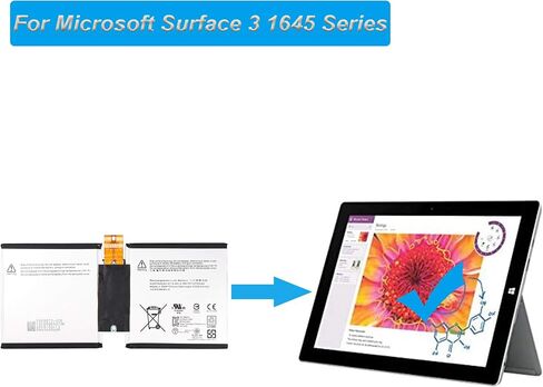 Replacement Battery G3HTA003H G3HTA004H Compatible with Microsoft Surface 3 1645 7270mah in Saudi Arabia