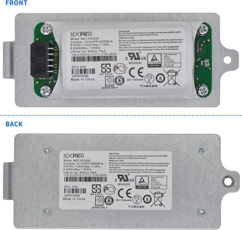 بطارية NEX-900926 NEX-900926-A لوحدة Dell EqualLogic النوع 15 النوع 18 النوع 19 PS4210 PS6210 PS6610 بطارية وحدة التحكم الذكية مع 0KVY4F KVY4F 010DXV 10DXV K4PPV 0K4PPV 0FK6YW 6.6V 6.93Wh in Kuwait