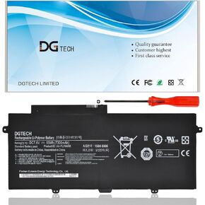 DGTECH New AA-PLVN4AR Laptop Battery Compatible with Samsung ATIV Book 9 Plus 940X3G Ultrabook NP940X3G-K01US NP940X3G-K04US K05US K03HK Series 588-3366 BA43-00364A (7.6V 55Wh/7300MAH)
