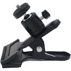 Walway Tripod Camera Clip Clamp Flash Reflector Holder Mount with 360 Degree Ball Head for Smartphone/ DSLR/ Video Cameras/ Studio Backdrop Camera