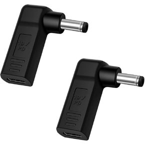 2PCS USB C to DC Adapter type c Female to dc 4.0X1.7mm 20V/3A PD Trigger Male Plug Power Charger Connector