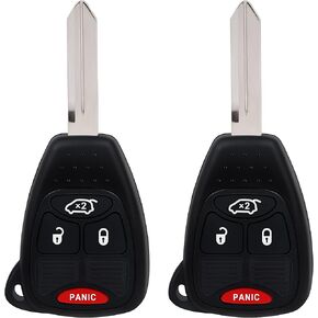 ECCPP 2X Key Fob 2011-2014 Fit for Chrysler 200 2.4L 2006-2009 Fit for Dodge for Ram 1500 5.7L OHT692713AA Keyless