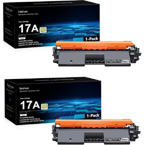 17A CF217A Toner Cartridge 2 Pack with CHIP, 17A High-yield Black Toner Cartridge CF217A Replacement for HP17A Ink Cartridge Compatible with Laser Pro M102 Series, Laser Pro MFP M130 Series Printer