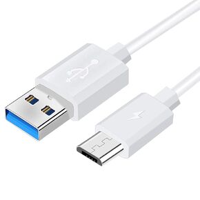 FEIYIU Replacement Charger Charging Cable Cord Compatible with for Bose SoundLink Color I, II, III/Mini 2 II/Revolve+ Plus Bluetooth Speaker, Bose Wireless Headphones (White-5FT)