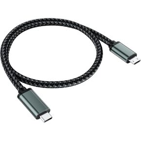 USB C to Micro USB Cable 1FT, Short 0.3M Braided Type C to Micro USB Cable in Saudi Arabia