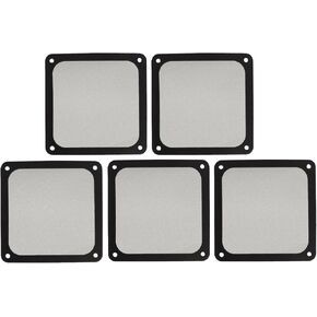 5PCS 120mm Fan Dust Filter, Magnetic Frame, Fine Aperture, Fluent Airflow, Reserved Screw Holes, Sturdy Nylon Mesh, 120mm, for PC Chassis Power Supply (White)