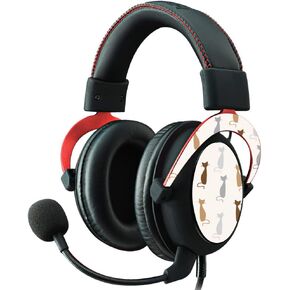 MightySkins Skin Compatible with Kingston HyperX Cloud II Gaming Headset - Cat Lady | Protective, Durable, and Unique Vinyl Decal wrap Cover | Easy to Apply, Remove | Made in The USA