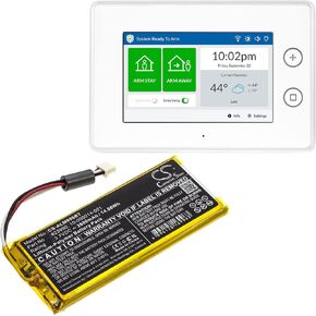 3.7V 2GIG GC3 Replacement Battery for 2GIG GC3 Panel SP1-GC3 GC3e Panel with 10-000014-001 823990/3800mAh