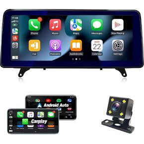 Car Stereo for BMW 5 E60 E61 E63 E64 CCC 2005-2008, 12.3 inch Car Audio Receivers Car Radio Touchscreen with Wireless Aftermarket Android Auto Head Unit Backup Camera GPS Carplay for Apple Car Play