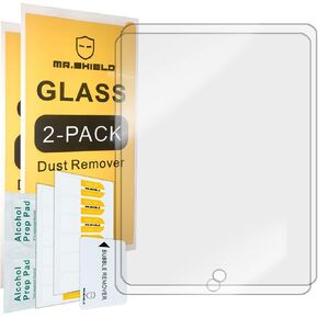 Mr.Shield [2-PACK] Designed For iPad Pro 9.7 Inch/iPad Air/iPad Air 2 [Tempered Glass] Screen Protector [0.3mm Ultra Thin 9H Hardness 2.5D Round Edge]
