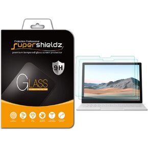 Supershieldz (2 Pack) Designed for Microsoft Surface Book 3 (13.5 inch) Screen Protector, (Tempered Glass) Anti Scratch, Bubble Free