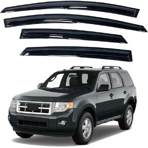 Window Visor Compatible with Kia Optima 2011-2015, Rain Guard Tape-On Extra Durable Sun Wind Air Side Vent Window Deflector, 2011 2012 2013 2014 2015
