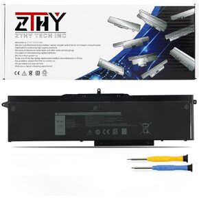 ZTHY 1FXDH Laptop Battery Replacement for Dell Precision 3541 3551 Latitude 15 5501 5511 E5501 E5511 Series P80F P80F003 P80F004 01WJT0 1WJT0 0D191G D191G CN-0D191G IFXDH 11.4V 8071mAh 97Wh 6-Cell