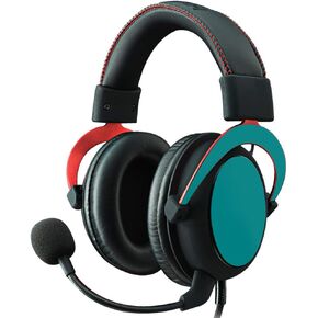 MightySkins Skin Compatible With Kingston HyperX Cloud II Gaming Headset - Solid Teal | Protective, Durable, and Unique Vinyl Decal wrap cover | Easy To Apply, Remove | Made in the USA