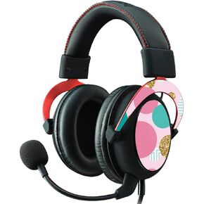 MightySkins Skin Compatible with Kingston HyperX Cloud II Gaming Headset - Golden Bubbles | Protective, Durable, and Unique Vinyl Decal wrap Cover | Easy to Apply, Remove | Made in The USA