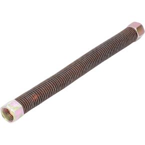 Air Compressor Exhaust Tube, 3/4-16UNF Firm Connection Standard Design Copper Coated Gas Discharge Pipe Good Match 12mm Easy Installation for Replacement(Head tube 2065)